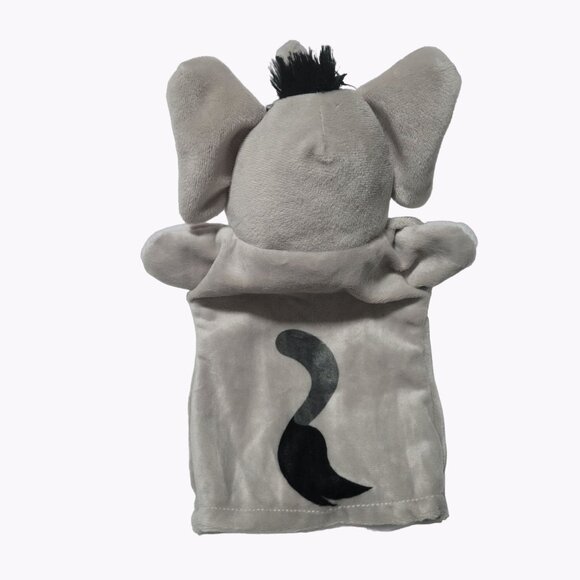 Elephant Hand Puppet 9 inch Plush Make Believe Pretend Education Stuffed Animal - Picture 2 of 5